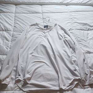 White CUTS long sleeve tee